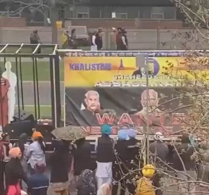 India lodged strong protest over desecration of pictures of Indian leaders in Canada