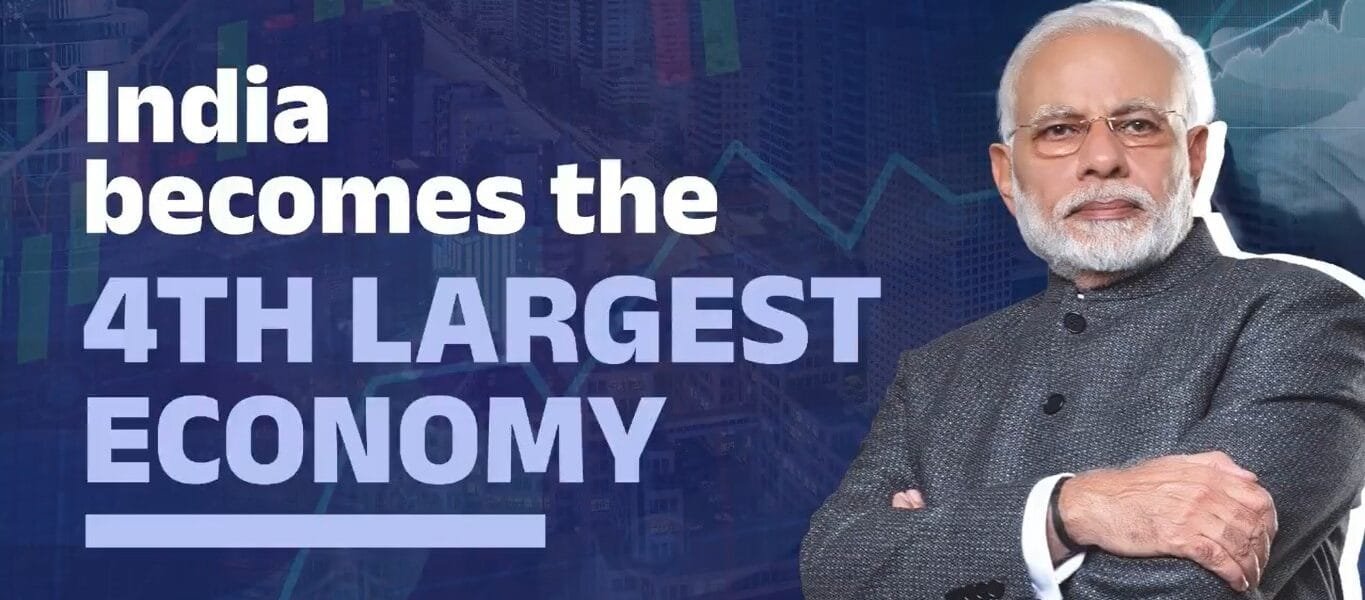 India overtook Japan to become the world's fourth largest economy