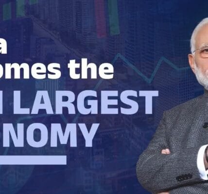India overtook Japan to become the world's fourth largest economy