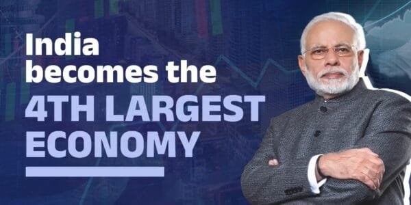 India overtook Japan to become the world's fourth largest economy