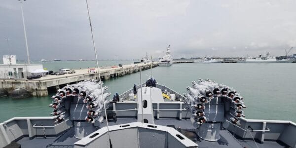 Indian Naval Ship INS Kiltan arrived in Singapore to participate in IMDEX Asia 2025 at Changi Exhibition Centre