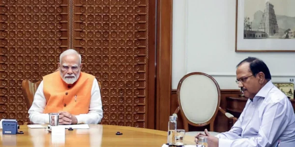 National Security Advisor Ajit Doval meets Prime Minister Narendra Modi