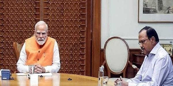 National Security Advisor Ajit Doval met PM Narendra Modi at his residence