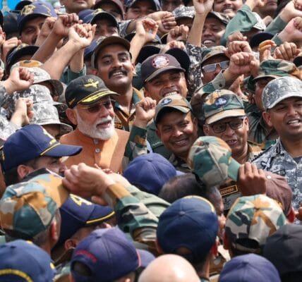 PM Modi reached Adampur Airbase this morning
