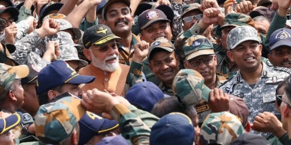 PM Modi reached Adampur Airbase this morning