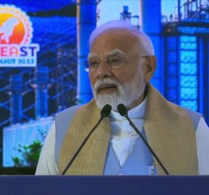 PM Narendra Modi inaugurates the Rising North East Investors Summit 2025