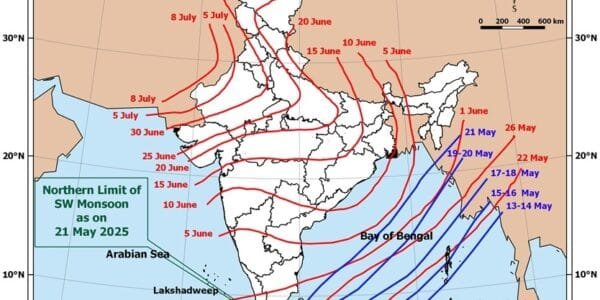 Southwest monsoon likely to arrive before time this year