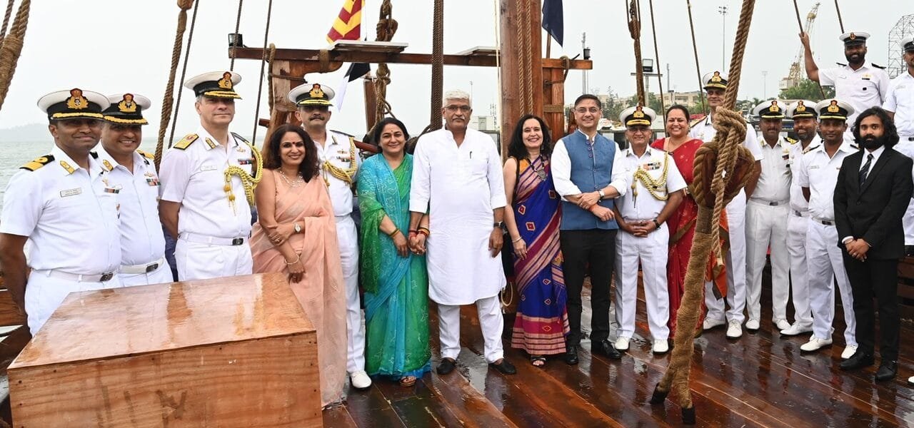 Traditionally built 'ancient Silla ship' inducted into Indian Navy as INSV Koundinayya