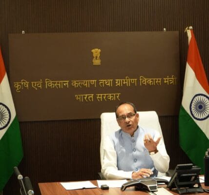 Union Agriculture Minister Shivraj Singh Chauhan interacted with MLAs from various states today under the “Developed Agriculture Resolution Campaign”