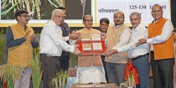 Union Agriculture Minister Shivraj Singh Chouhan announced two varieties of genome edited rice developed in the country
