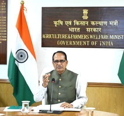 Union Agriculture Minister Shivraj Singh Chouhan reviews progress in agriculture sector