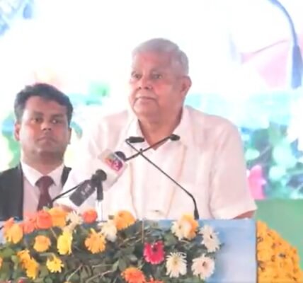 Vice President Jagdeep Dhankhar inaugurated the ‘Agriculture Industry Conclave’ in Narsinghpur, Madhya Pradesh