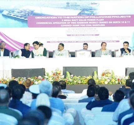 Vice President inaugurates and dedicates various projects to the nation at Mormugao Port, Goa