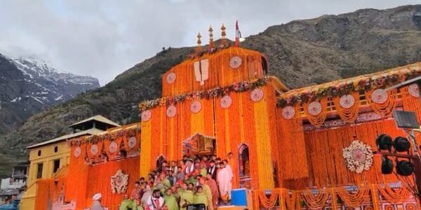 doors of Badrinath Dham in Chamoli district of Uttarakhand opened with traditional rituals