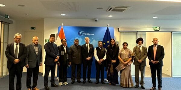 An all-party delegation led by BJP MP Ravi Shankar Prasad reached Germany