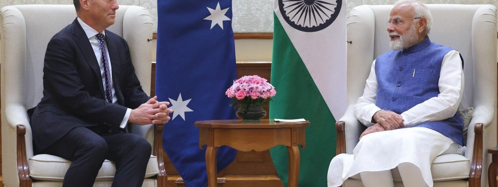 Australian Deputy Prime Minister and Defence Minister Marles meets PM Modi