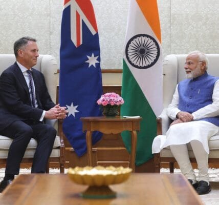 Australian Deputy Prime Minister and Defence Minister Marles meets PM Modi