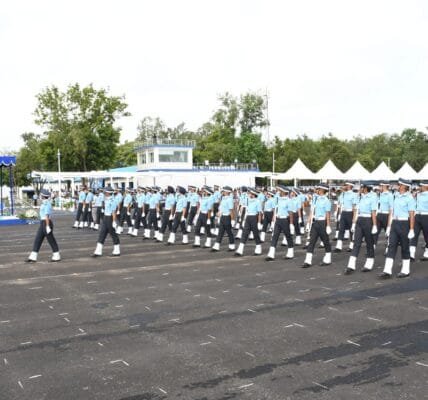 Combined Graduation Parade (CGP) was held at Air Force Academy (AFA) at Dundigal, Hyderabad, 254 Flight Cadets graduated