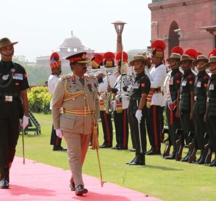 Commander of Sri Lankan Army Lt Gen BKGM Lasantha Rodrigo visits India