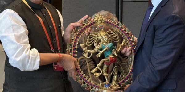 Defence Minister Rajnath Singh met Russian Defence Minister on the sidelines of SCO Defence Ministers' Meeting in Qingdao, China