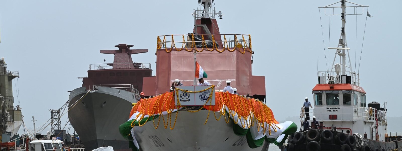 Fifth FPV 'Achal' built by Goa Shipyard Limited for Indian Coast Guard launched