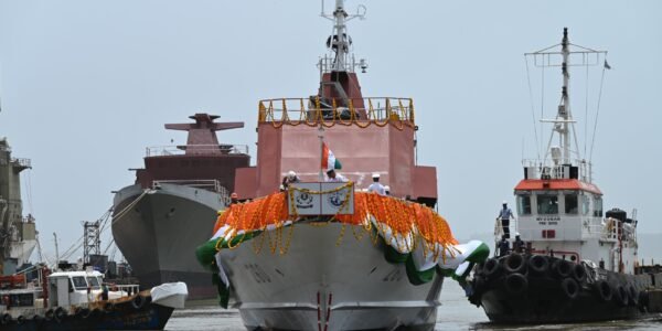 Fifth FPV 'Achal' built by Goa Shipyard Limited for Indian Coast Guard launched
