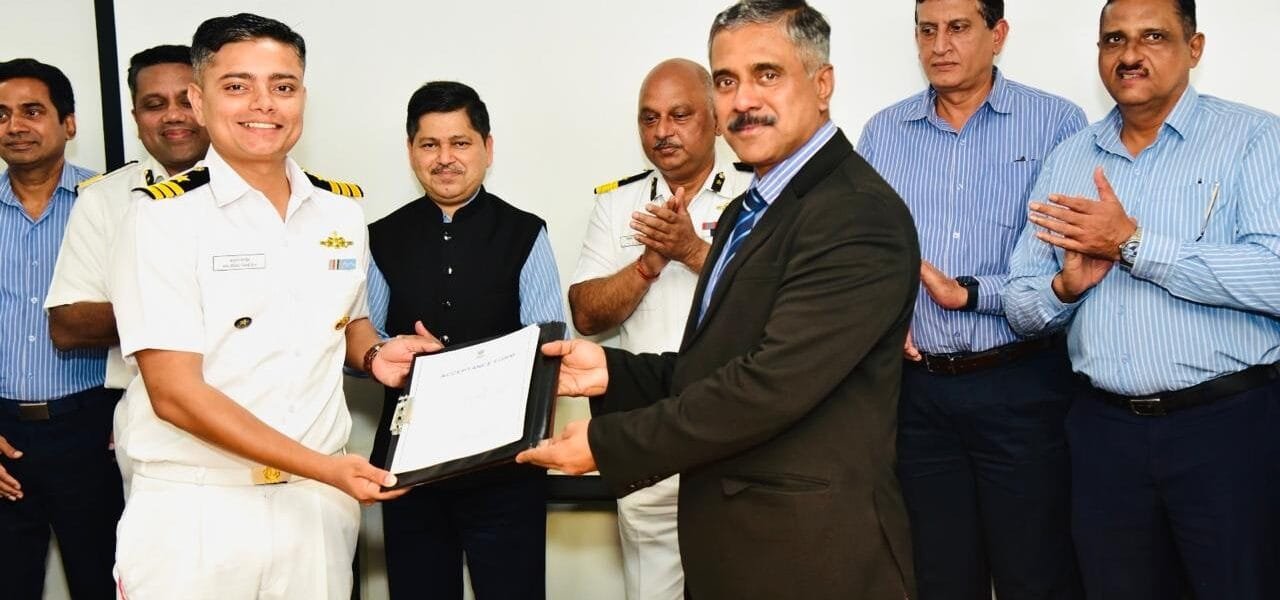 First of eight GSL-built 'Adamya' FPVs inducted into Indian Coast Guard