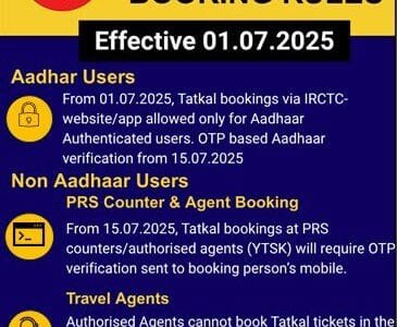 From July 1, only Aadhaar verified users can book tatkal tickets on IRCTC website and app