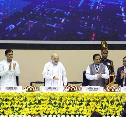 Home Minister Amit Shah addresses the Annual Conference of Relief Commissioners and Disaster Response Forces of States and Union Territories in New Delhi