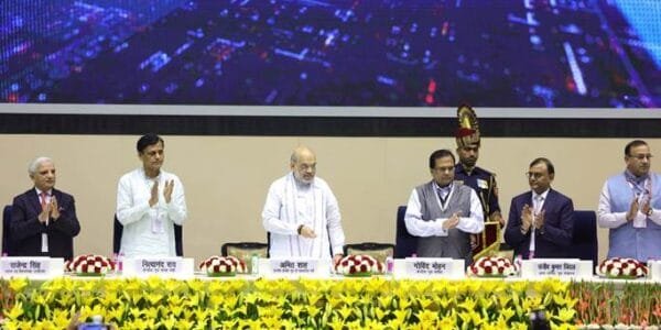 Home Minister Amit Shah addresses the Annual Conference of Relief Commissioners and Disaster Response Forces of States and Union Territories in New Delhi