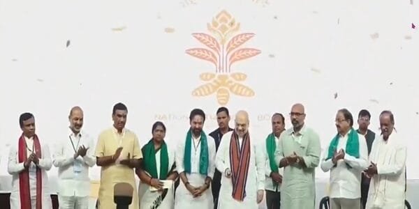 Home Minister Amit Shah today formally inaugurated the headquarters of the National Turmeric Board in Nizamabad, Telangana