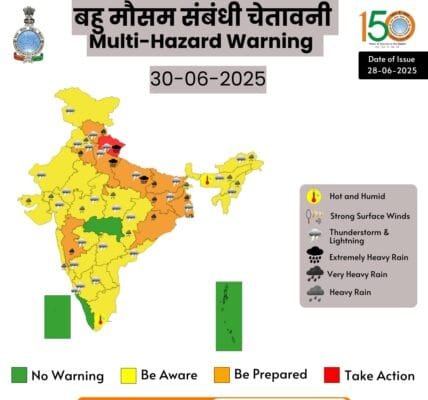 IMD also predicted light to moderate rainfall in the western, northwestern and northeastern parts of the country.