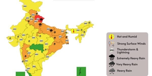 IMD also predicted light to moderate rainfall in the western, northwestern and northeastern parts of the country.