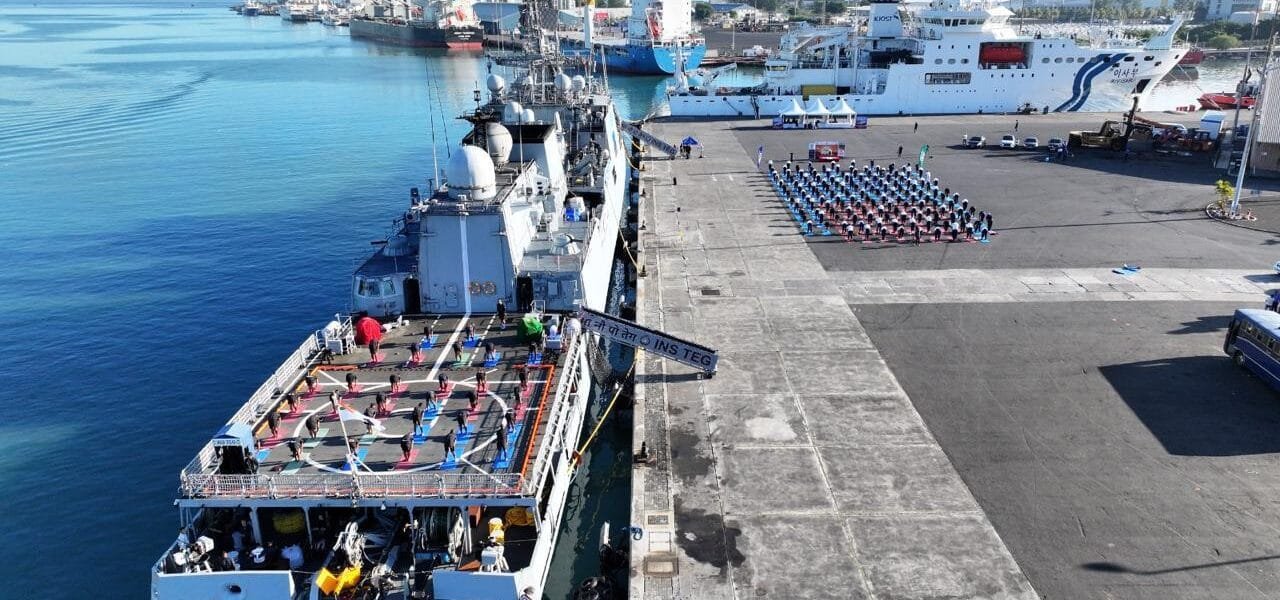 INS Teg visits Port Louis, Mauritius in South West Indian Ocean