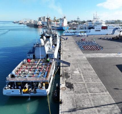 INS Teg visits Port Louis, Mauritius in South West Indian Ocean