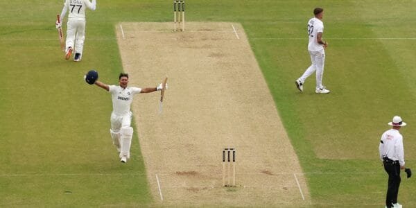 India scored 359 runs for three wickets on the first day of the first Test match of the Anderson-Tendulkar Trophy between India and England yesterday