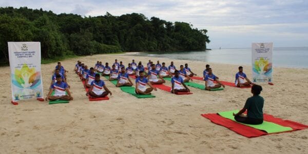 Indian Coast Guard celebrates 11th International Yoga Day with 'Yoga Sangam' at over 60 locations