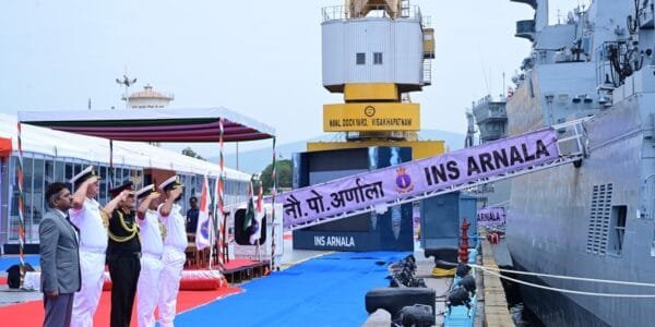 Indian Navy officially commissioned its first Anti-Submarine Warfare Shallow Water Craft INS Arnala