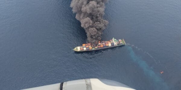Indian Navy rescues 18 crew members trapped after massive fire on Singapore's MV Wan Hai-503 ship, remaining 4 missing