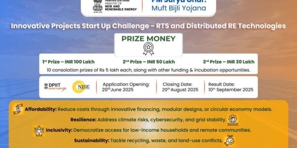 MNRE launches Rs 2.3 crore Innovative Projects Start-up Challenge to accelerate rooftop solar and distributed renewable energy innovations