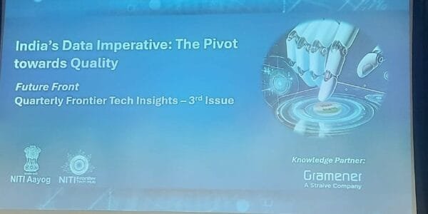 NITI Aayog releases the 3rd edition of its quarterly Insights Future Front on “India’s Data Imperative Emphasis on Quality”