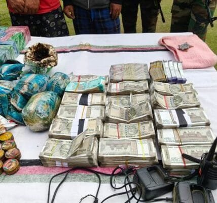 Narcotics and cash worth about Rs 55.52 crore seized from Manipur; five arrested
