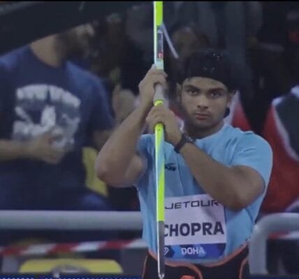 Neeraj Chopra won the Paris Diamond League competition by throwing 88.16 meters javelin