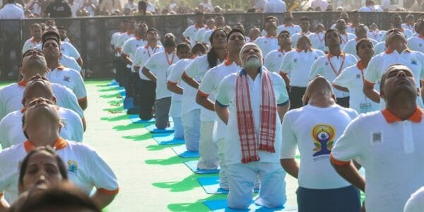 PM Modi addresses the 11th International Yoga Day celebrations in Visakhapatnam, Andhra Pradesh