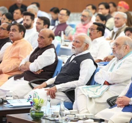 PM Modi chaired a meeting of the Union Council of Ministers in New Delhi this evening