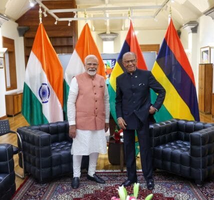 PM Modi had a telephone conversation with Prime Minister of Mauritius Dr. Navinchandra Ramgoolam