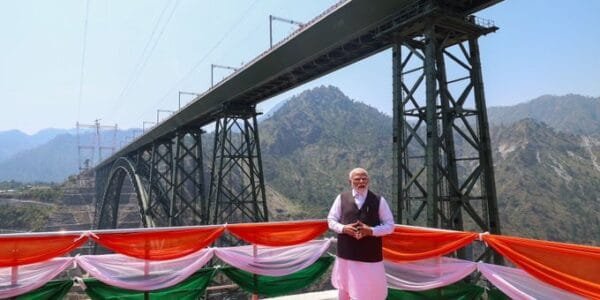 PM Modi inaugurated the world's tallest railway arch bridge, Chenab Bridge