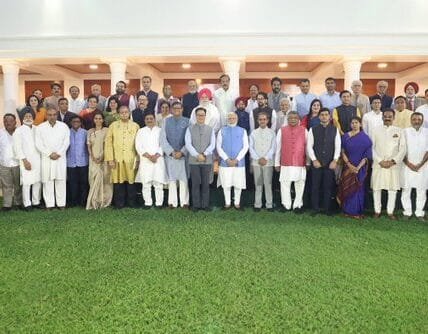 PM Modi met members of various delegations representing India in different countries