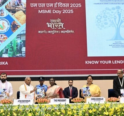 President Draupadi Murmu addresses the MSME Day celebrations in New Delhi