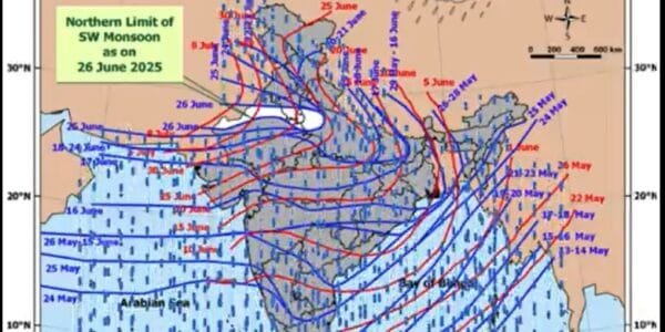Southwest monsoon has advanced into parts of Punjab, Rajasthan and Haryana IMD